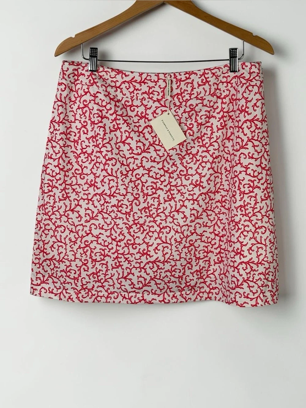NWT Fairway & Greene Ellen Coral Printed Golf Skort Skirt Size 14 Athleisure - Picture 2 of 9